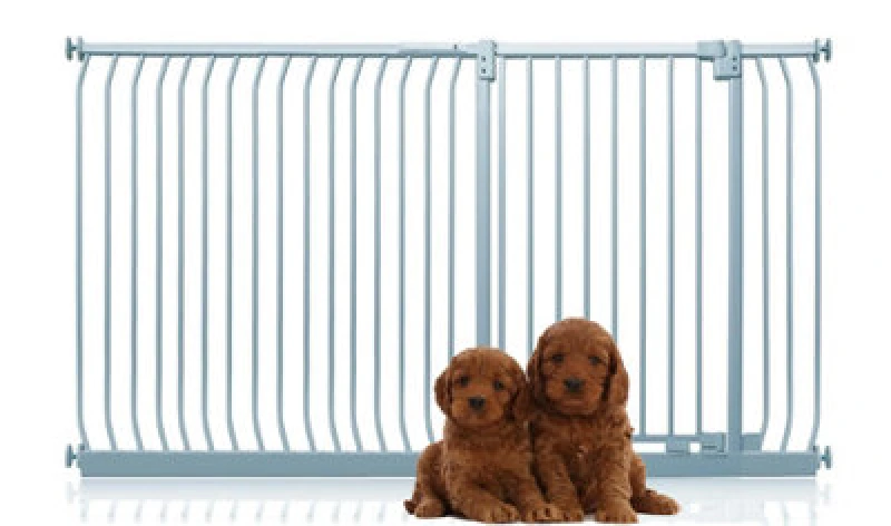 Image of Bettacare Extra Tall Elite Dog Gate, 189Cm - 198Cm, Matt Grey, Extra Tall 96.8Cm In Height, Pressure Fit Pet Gate