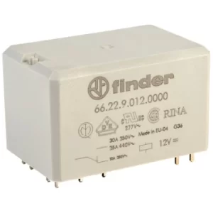 Image of Finder 66.22.9.012.0000 12V Relay DPDT DC 30A (PCB) 66.22