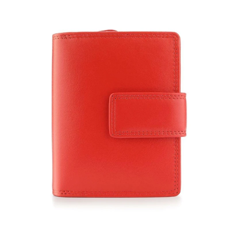 Image of PRIMEHIDE 'Verona' Leather Coin Purse Orange