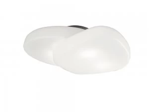 Image of Ceiling 4 Light E27 Outdoor IP44, Matt White, Opal White