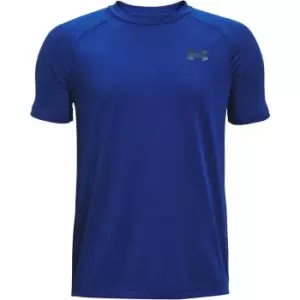 Image of Under Armour Armour Tech Bubble Short Sleeve T-Shirt Junior Boys - Blue