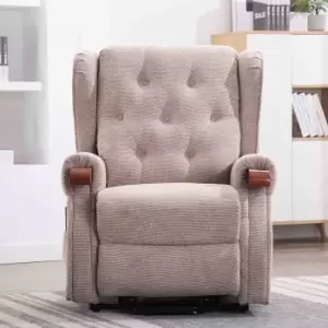 Image of Harrogate Fabric Dual Motor Rise Recliner - Beige