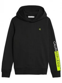 Image of Calvin Klein Jeans Boys Logo Sleeve Hoodie