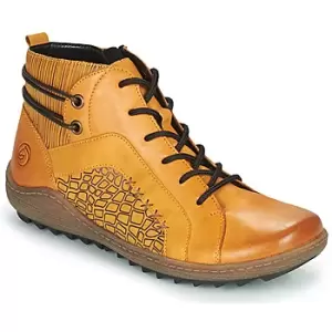 Image of Remonte Dorndorf SEMILA womens Shoes (High-top Trainers) in Yellow,8