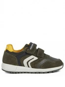 Image of Geox Boys Alben Strap Trainer - Khaki