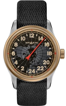 Image of Mont Blanc - Mont Blanc 1858 Automatic 24h - Wrist Watch - Black