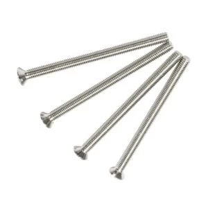 Image of BQ Nickel plated Brass Interior socket switch screw Dia3.5mm L50mm Pack of 4