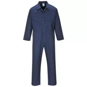 Image of Portwest - C813NARS - sz Long S Liverpool Zip Coverall - Navy - Navy
