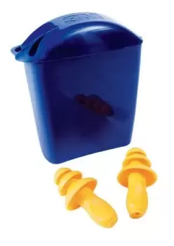 Image of 3M 1261 Uncorded Reusable Ear Plugs, 25dB, Yellow, 50 Pairs per Package