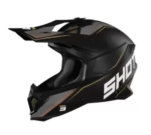Image of SHOT Lite Prism Black Gold Matt Offroad Helmet S