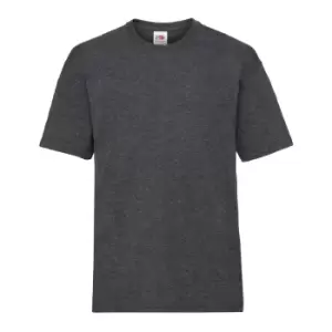 Image of Fruit Of The Loom Childrens/Kids Unisex Valueweight Short Sleeve T-Shirt (5-6) (Dark Heather)