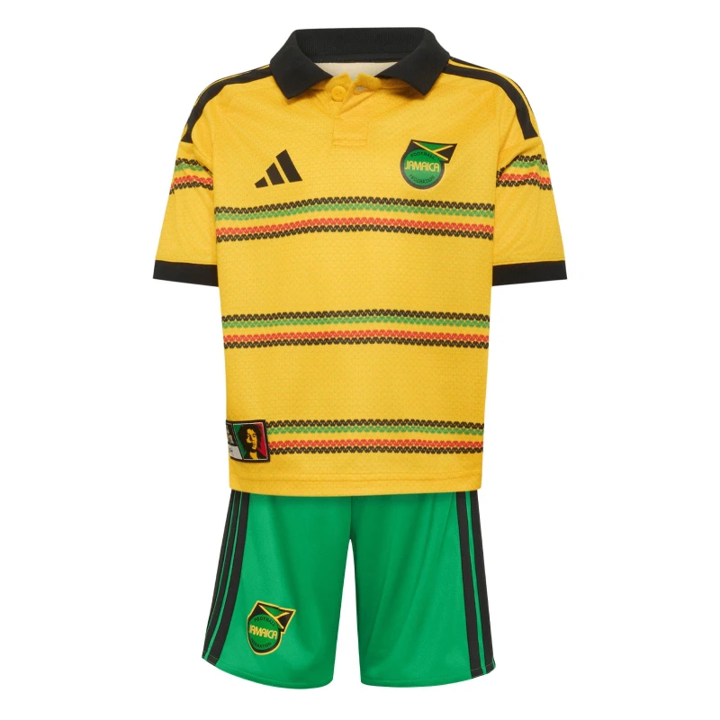 Image of adidas Infants Jamaica Home Minikit 2026 Gold/Green unisex 2-3 Years
