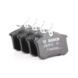 Image of Bosch Brake pad set 0 986 494 621 Brake pads,Brake pad set, disc brake VW,AUDI,OPEL,Golf IV Schragheck (1J1),POLO (9N_),Polo Schragheck (6R1, 6C1)