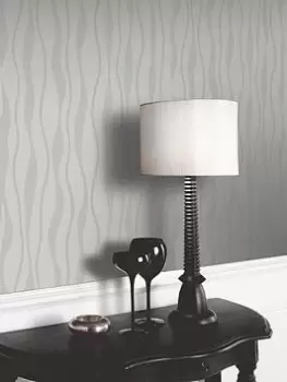 Image of Arthouse Glitz Silver Wallpaper