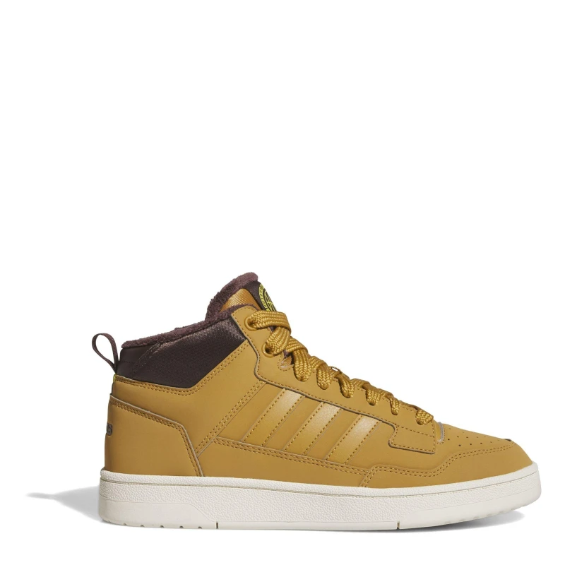 Image of adidas Mens RCourt High-Top Trainers Brown/White male 7 (40.7)