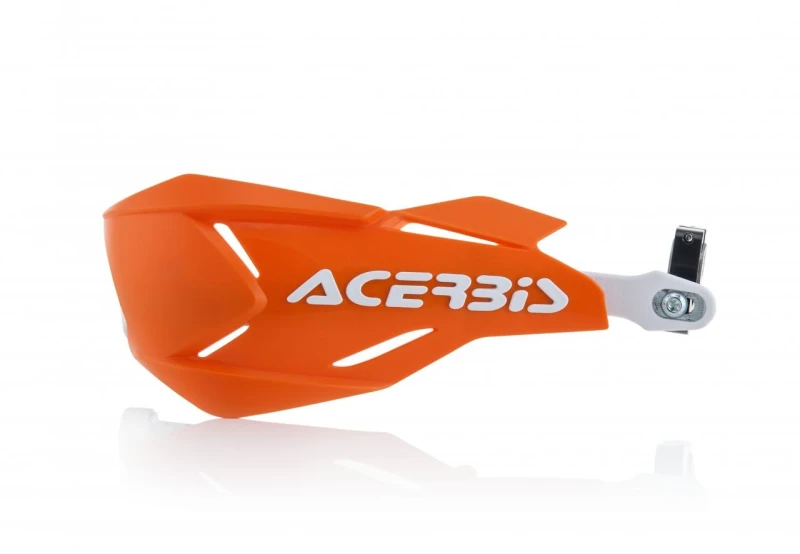 Image of 0022397.203 - Acerbis X-Factory Hand Guards - Orange/ White 0022397.203