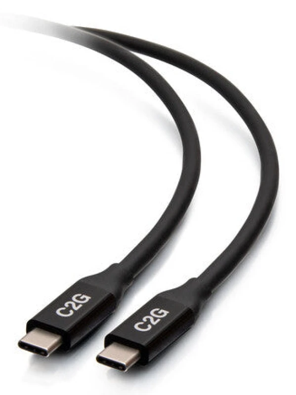 Image of C2G 1m USB-C Male to USB-C Male Cable (20V 5A) - USB4 40Gbps