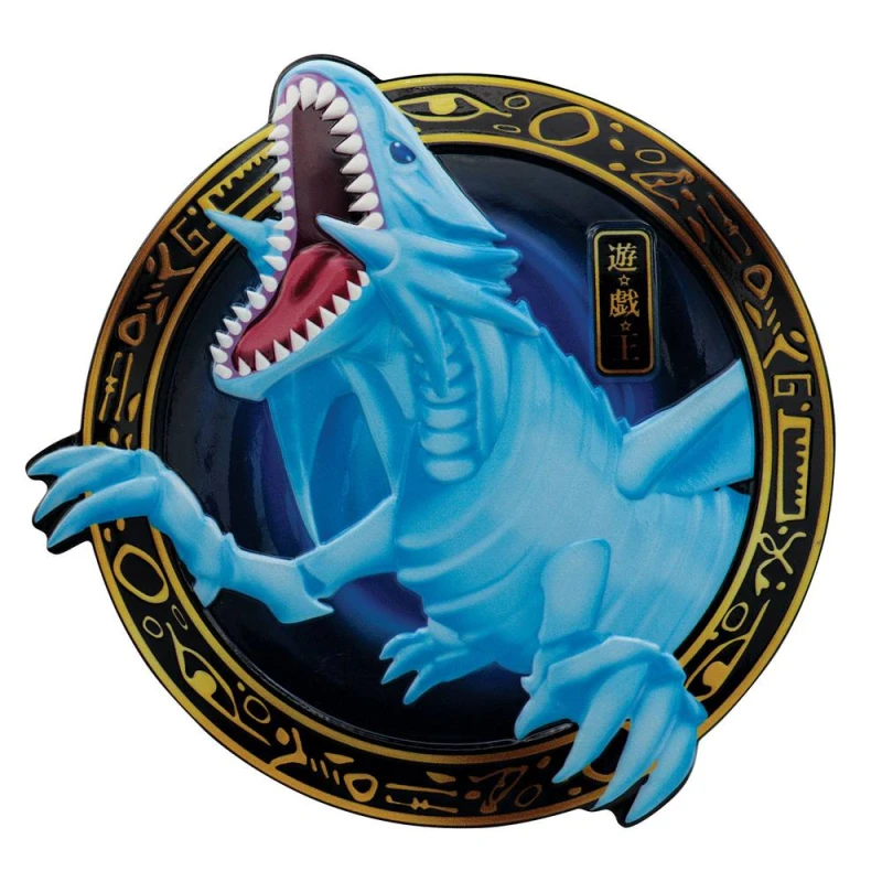 Image of YU-GI-OH! Blue-Eyes White Dragon Resin Plaque with Stand in Blue Blue Unisex