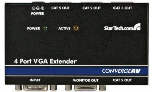 Image of StarTech.com 4 Port VGA Video Extender over Cat 5