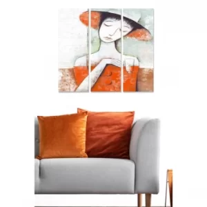 Image of MDF22796416 Multicolor Decorative MDF Painting (3 Pieces)