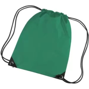 Image of Premium Gymsac Water Resistant Bag (11 Litres) (One Size) (Kelly Green) - Bagbase