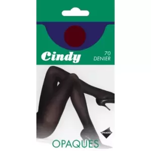 Image of Cindy Womens/Ladies 70 Denier Opaque Tights (1 Pair) (Small (4ft11a-5ft4a)) (Dark Wine)
