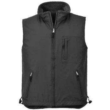 Image of Portwest - S418BKRXL - sz XL RS Reversible Bodywarmer - Black