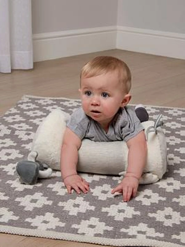 Image of Mamas & Papas Tummy Time Pillow, Baby Pillow, Roll, Soft - Wish Upon A Cloud