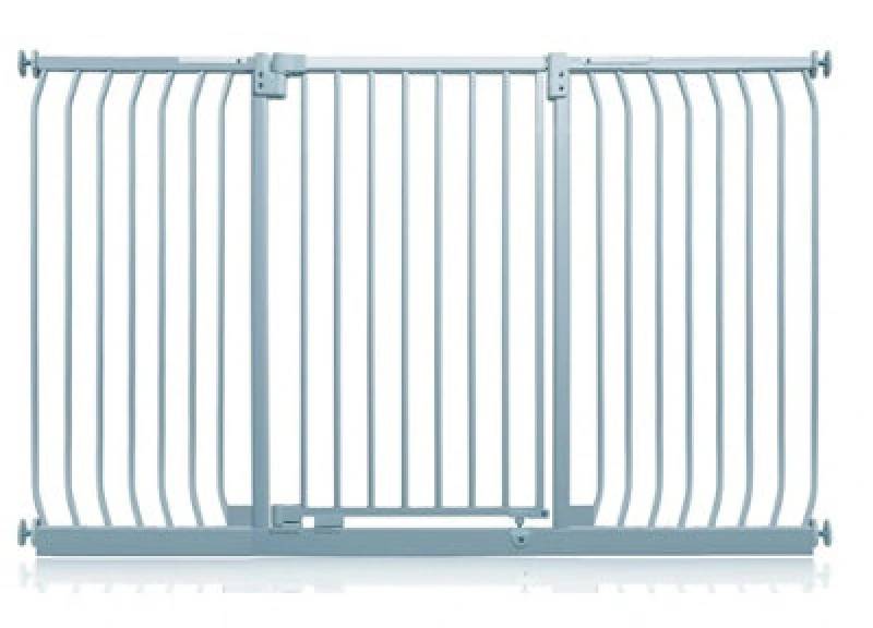 Image of Safetots Extra Tall Elite Safety Gate, 170Cm - 179Cm, Matt Grey, Extra Tall 96.8Cm In Height, Pressure Fit Stair Gate