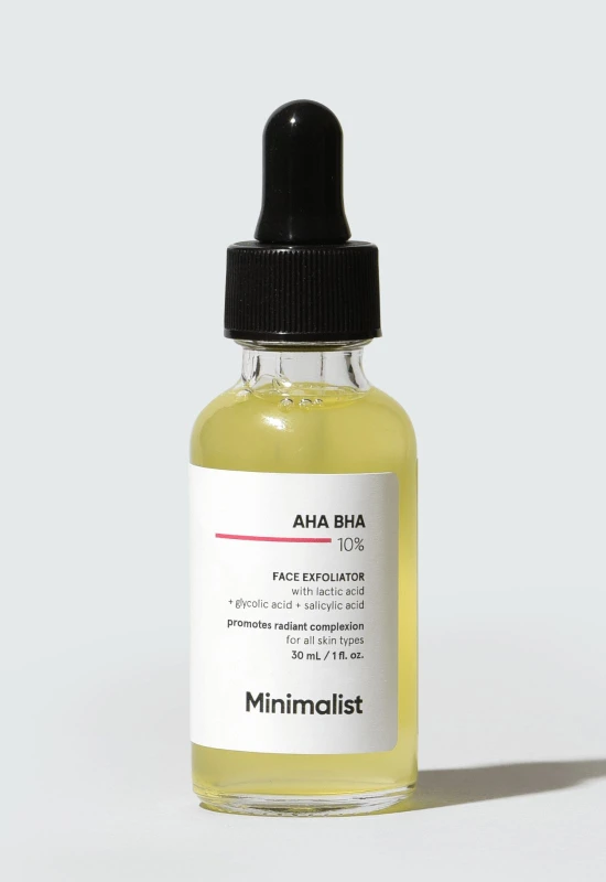 Image of Minimalist AHA BHA 10% Face Exfoliator Yellow unisex