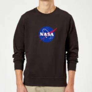 Image of NASA Logo Insignia Sweatshirt - Black