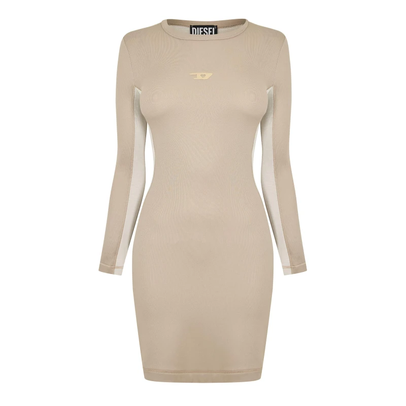 Image of Diesel Womens OvalOut Abito Long Maxi Dress Multi female 6