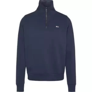 Image of Tommy Jeans Tjw Reg Zip Mock Neck - Blue