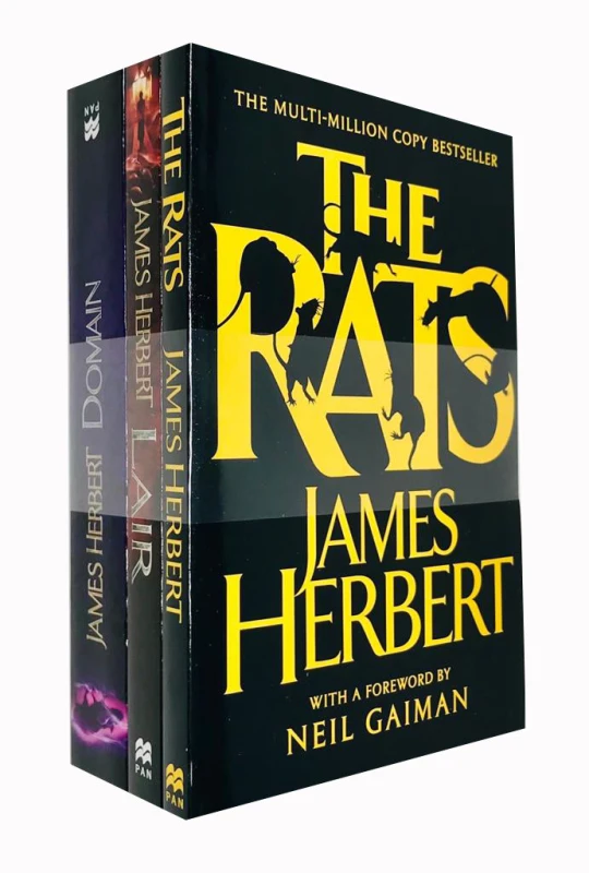Image of The Rats Trilogy 3 Books Collection Set by James Herbert (Domain, Lair, The Rats) James Herbert Books