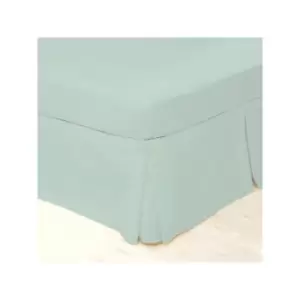 Image of Belledorm Easycare Polycotton Percale 200 Thread Count Box Pleat Platform Valance, Breeze, King