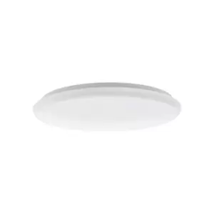 Image of Flush Ceiling Light Colour White Shade White Plastic Bulb LED 40W Included