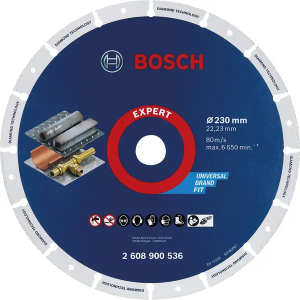 Image of Bosch EXPERT Diamond Metal Cutting Disc 230 x 22.23mm Steel