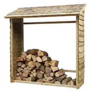 Image of Forest Garden Wall Log Store