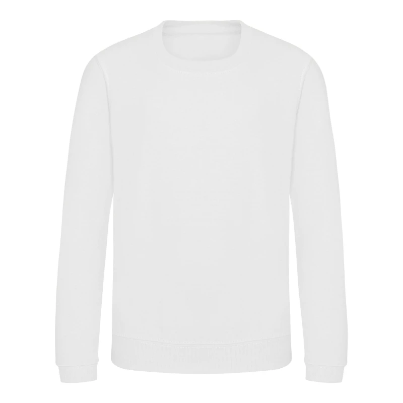 Image of Awdis Just Hoods girls's Children's Sweatshirt in White