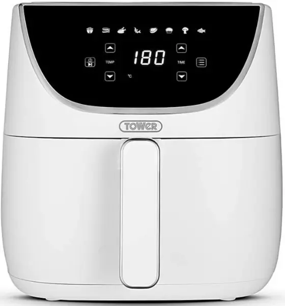 Image of Tower T17127WHT Vortx 1700W 6L Digital Air Fryer