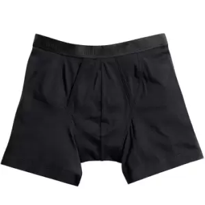 Image of Fruit Of The Loom Mens Classic Boxer Shorts (Pack Of 2) (M) (Black)