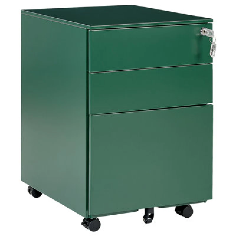 Image of Beliani Storage Unit Cami Metal Green