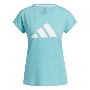 Image of adidas 3-Stripes Training T-Shirt Womens - Mint Ton / White