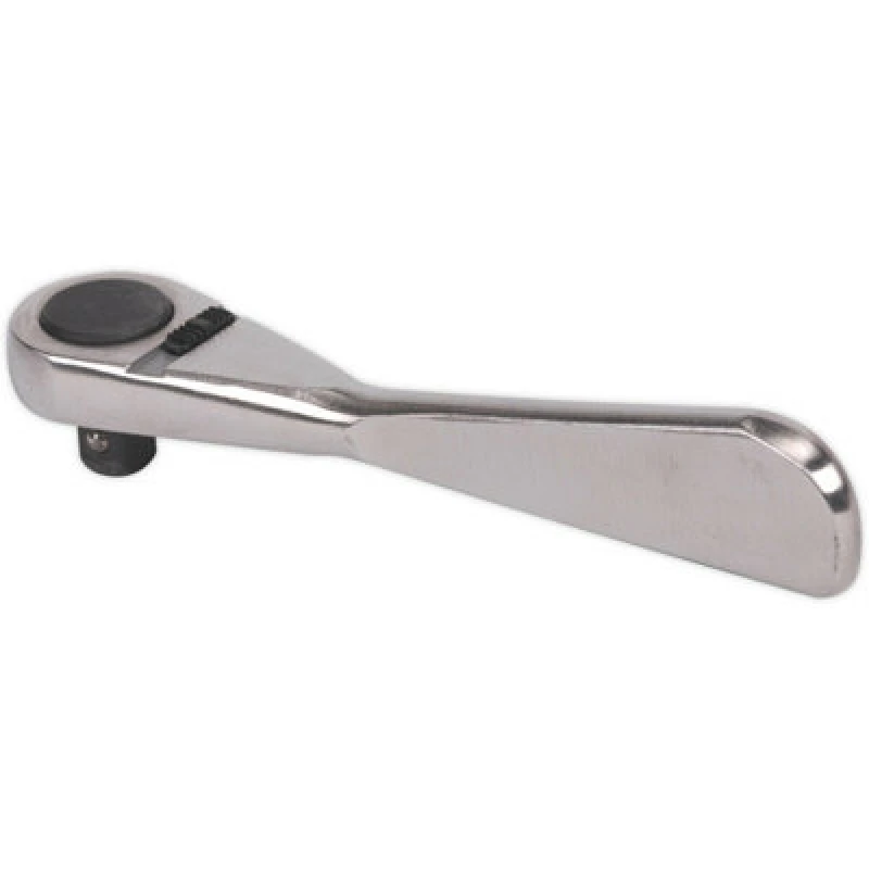 Image of Loops Stainless Steel Micro Ratchet Wrench - 1/4" Sq Drive - 72-Tooth - Slide Reverse Metallics