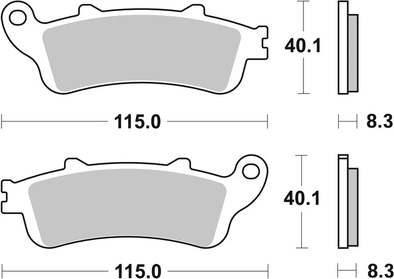 Image of Street Carbon Ceramic Brake pads - 07HO4308