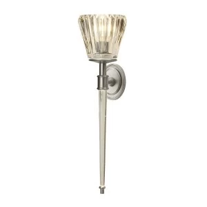 Image of 2 Light Indoor Wall Light Brushed Nickel, G9