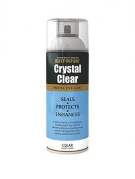 Image of Rust-Oleum Crystal Clear Spray Paint Gloss 400Ml