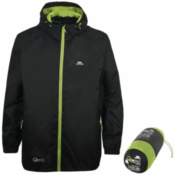 Image of Qikpac Waterproof Jacket - Small - Black - Trespass