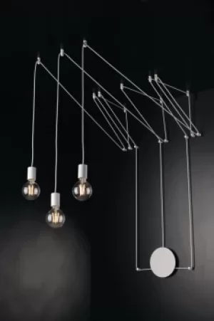 Image of HABITAT 3 Light Pendant Ceiling Light White 500cm