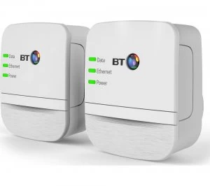 Image of BT Broadband Extender 600 Powerline Adapter Kit Twin Pack